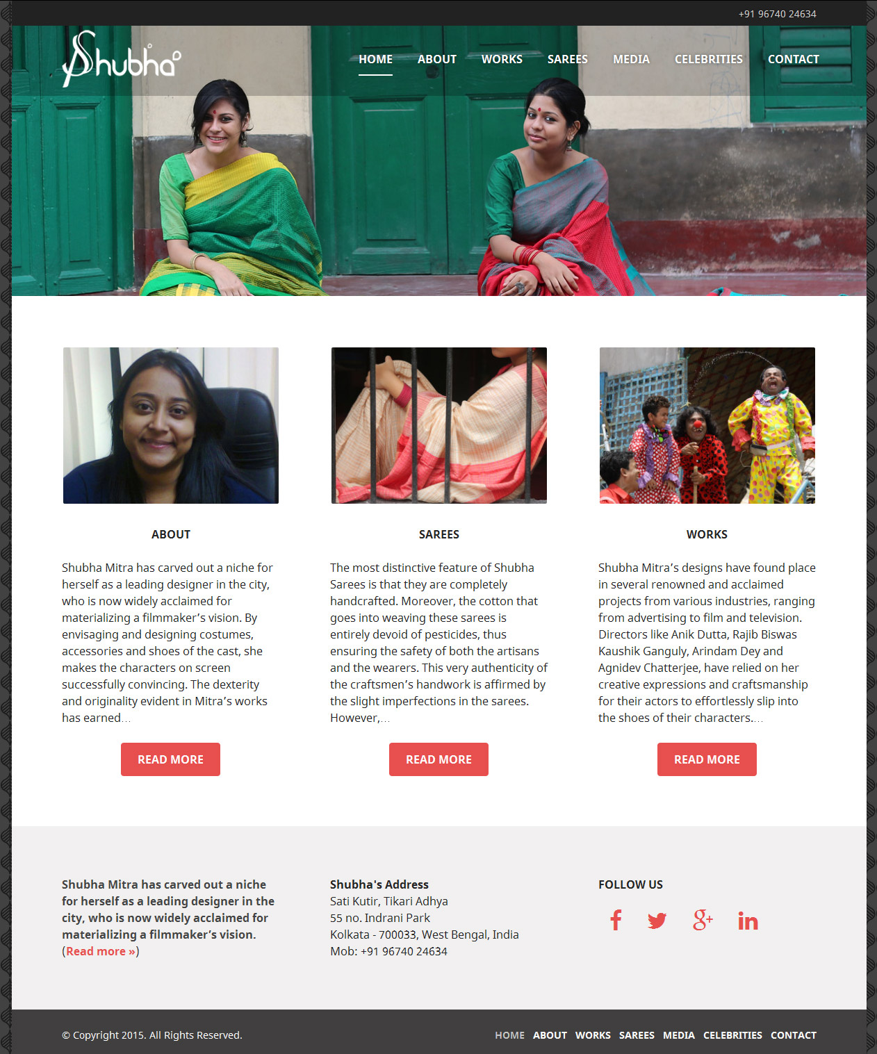 Shubha Mitra's Sarees Website